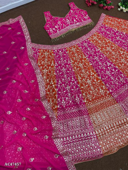 Heavy Embroidered Sequence lehenga