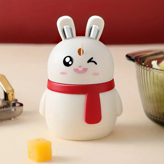 BunnyPick Dispenser: Cute, Compact Toothpick Holder in Durable Red - Kitchen and Dining Décor