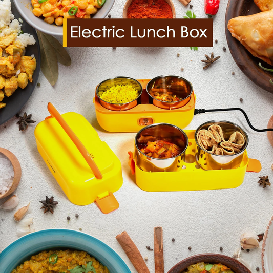 PortablePal Electric Lunch Box - 2-Layer Lunch Warmer for Office