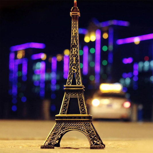 Parisian Charm 3D Metal Eiffel Tower Craft - Antique Finish