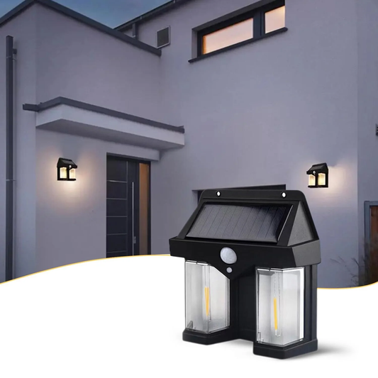 SolarGuard Wall Lamp - Waterproof Outdoor Lighting for Garden Villas