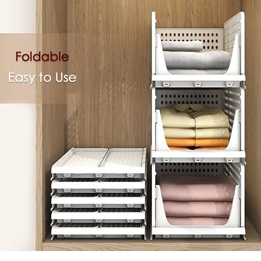 TriFold Wardrobe Organizer - Space-Saving and Versatile